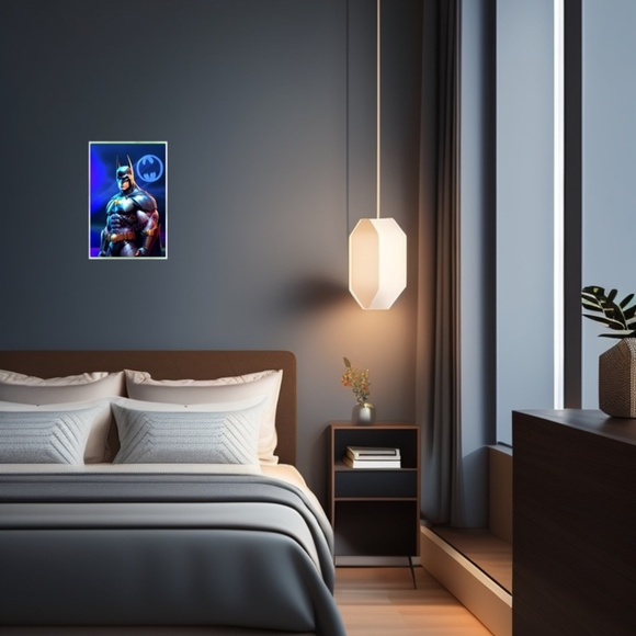 BAT SIGNAL 13”x19” Fine Art Print - Only 6 Numbered and signed Prints Made - Picture 5 of 5